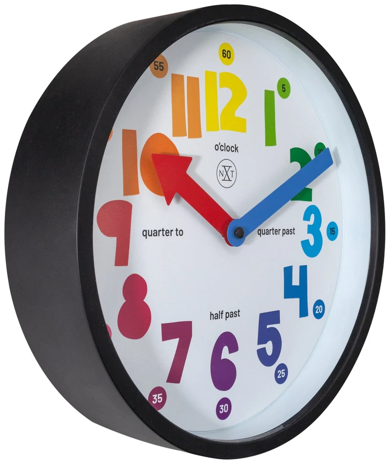 Wall clock - 26 cm - Plastic - 'Sophia'