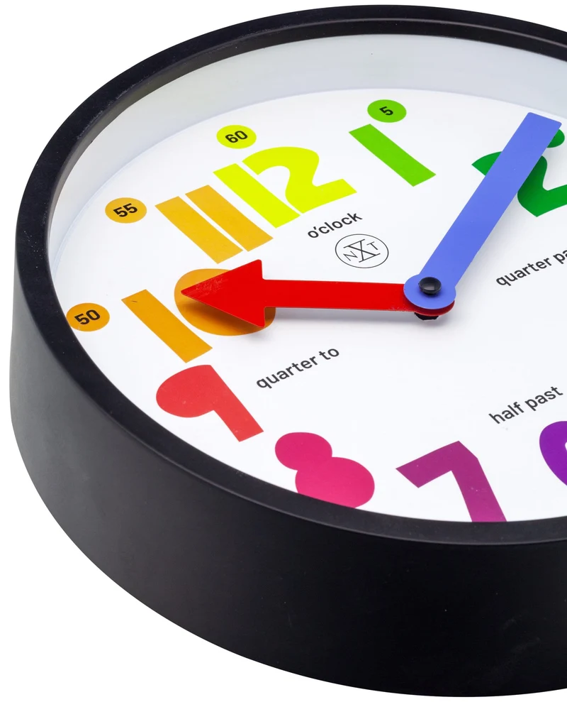 Wall clock - 26 cm - Plastic - 'Sophia'
