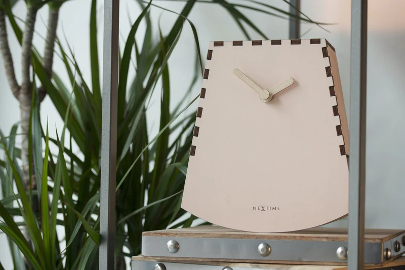 Table clock - 20 cm -Wood - Motion Clock- 'Rocky'