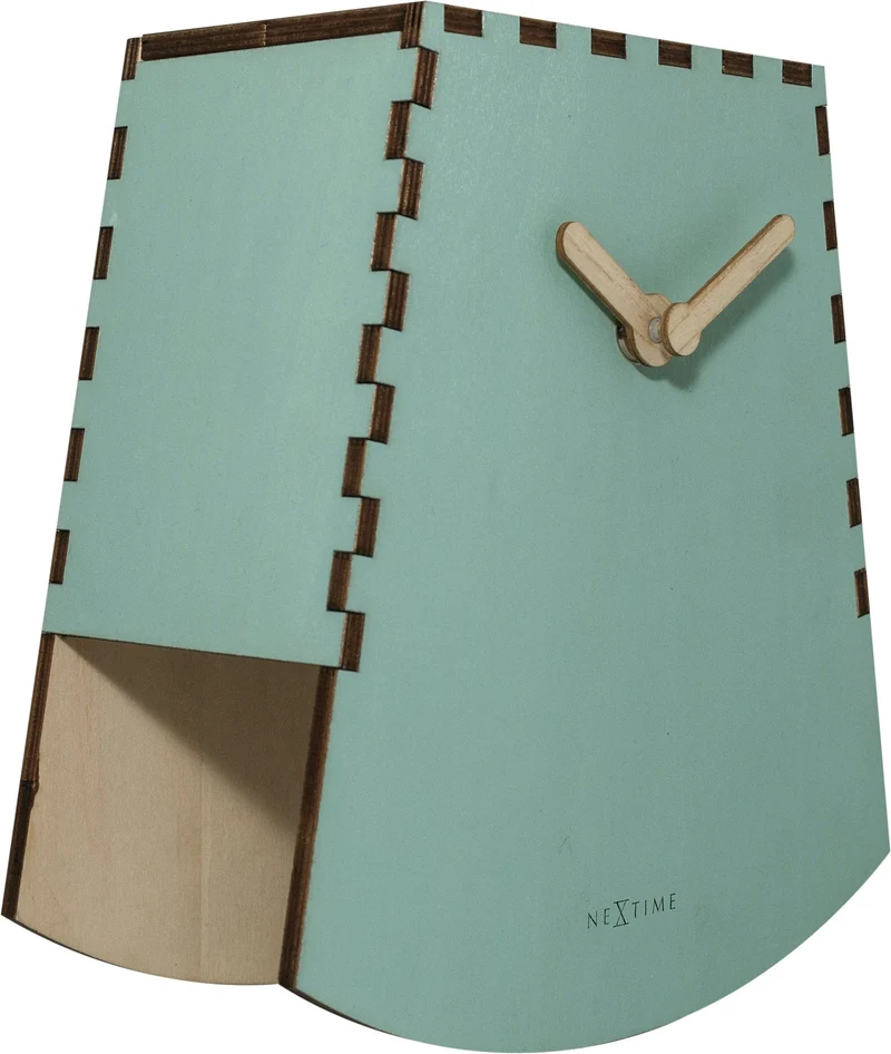 Table clock - 20 cm -Wood - Motion Clock- 'Rocky'