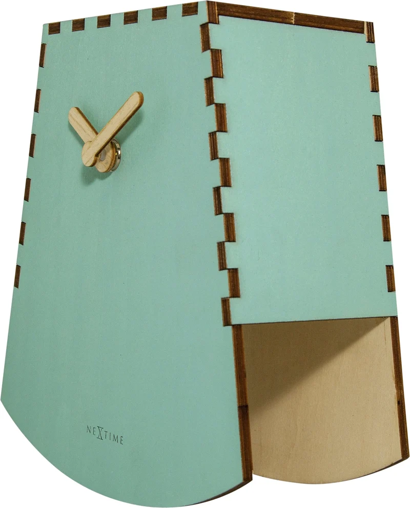 Table clock - 20 cm -Wood - Motion Clock- 'Rocky'