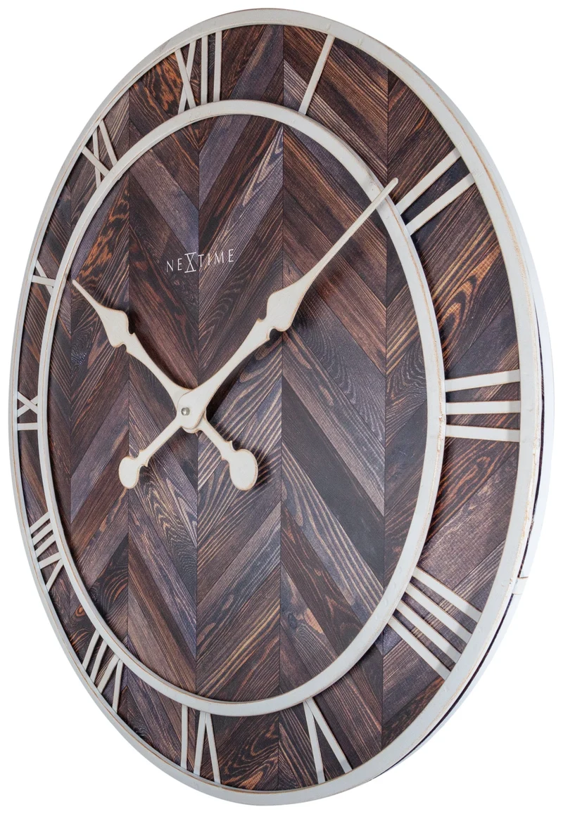Wall clock - 58 cm - Wood/Metal - 'Roman Vintage'