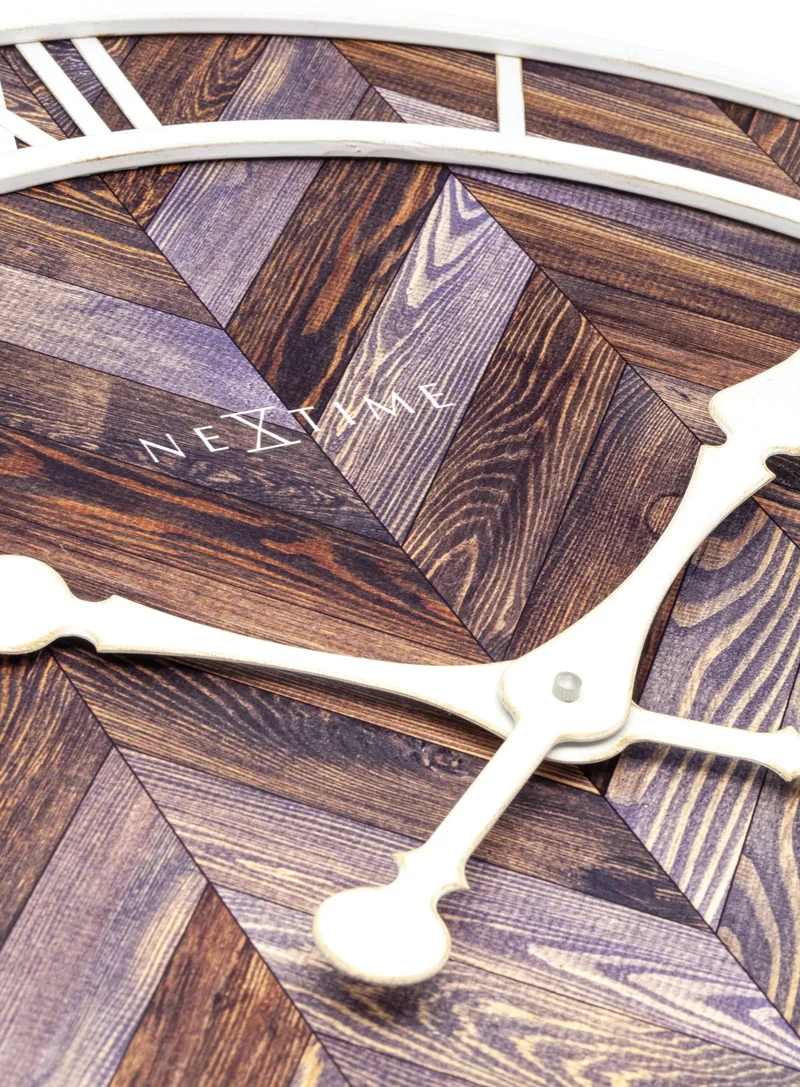 Wall clock - 58 cm - Wood/Metal - 'Roman Vintage'