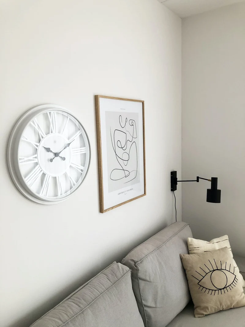 Wall clock - 51 cm - Plastic - 'Quebec'