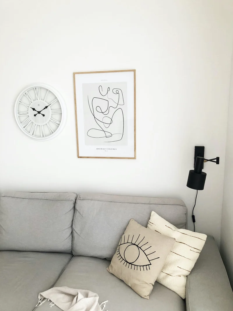 Wall clock - 51 cm - Plastic - 'Quebec'