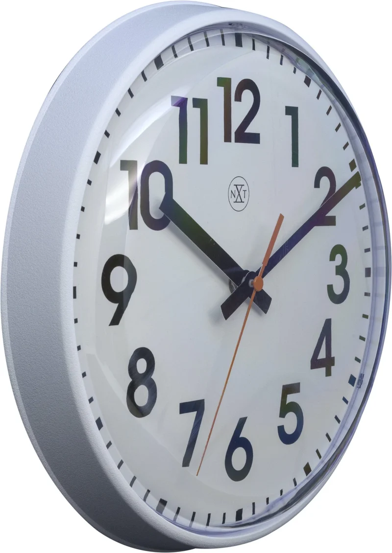 Wall clock - 26cm - Plastic - 'Peter'