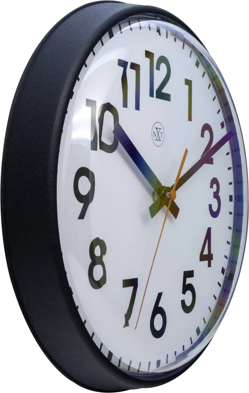 Wall clock - 26cm - Plastic - 'Peter'
