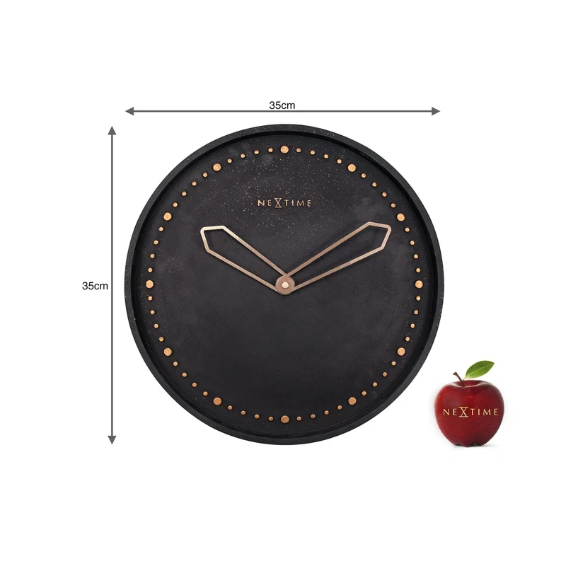 Wall clock - 35 cm - Polyresin - 'Cross'