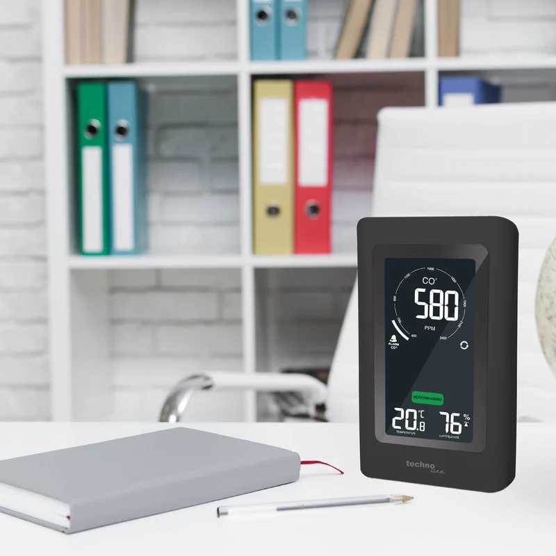CO2-Messgerät für die Luftqualität - Thermometer / Hygrometer - Technoline WL 1030