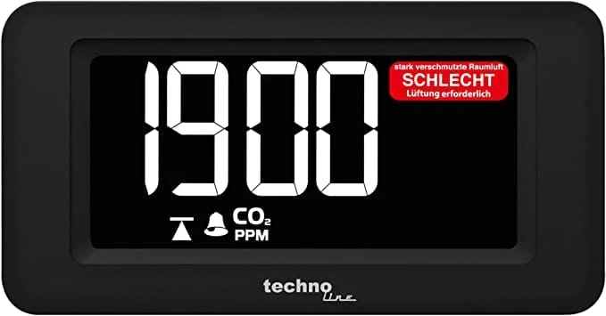 Luftqualitätsmessgerät - CO2 Messgerät - CO2 Ampel - CO2 Alarm - Technoline WL 1022