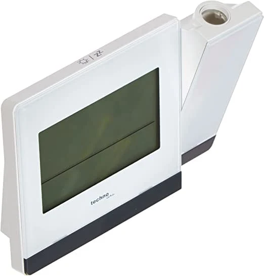 Wand-Projektionswecker - Funkgesteuert - Datums- und Temperaturanzeige - Techno Line WT 538 weiß
