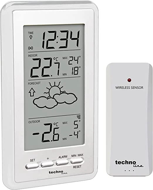 Kopie von Technoline WS 9130-IT Wetterstation weiß