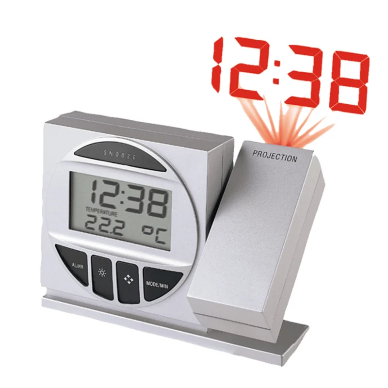 Funkwecker - Projektion von Zeit - Datum - Temperatur - Technoline WT 590