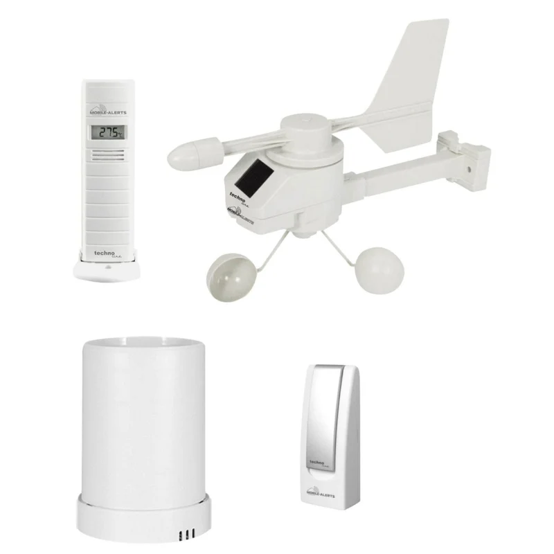 Professionelle Wetterstation - Messen Sie alle Wetterbedingungen - Technoline Mobile Alerts 10050 Set