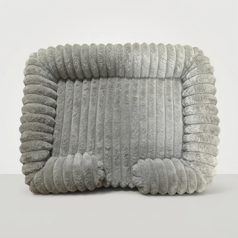 Hondenmand met Verhoogde Rand Sofa-Stijl Memory Foam Orthopedisch Wasbaar Comfort voor Kleine Middelgrote Honden | Sansoti