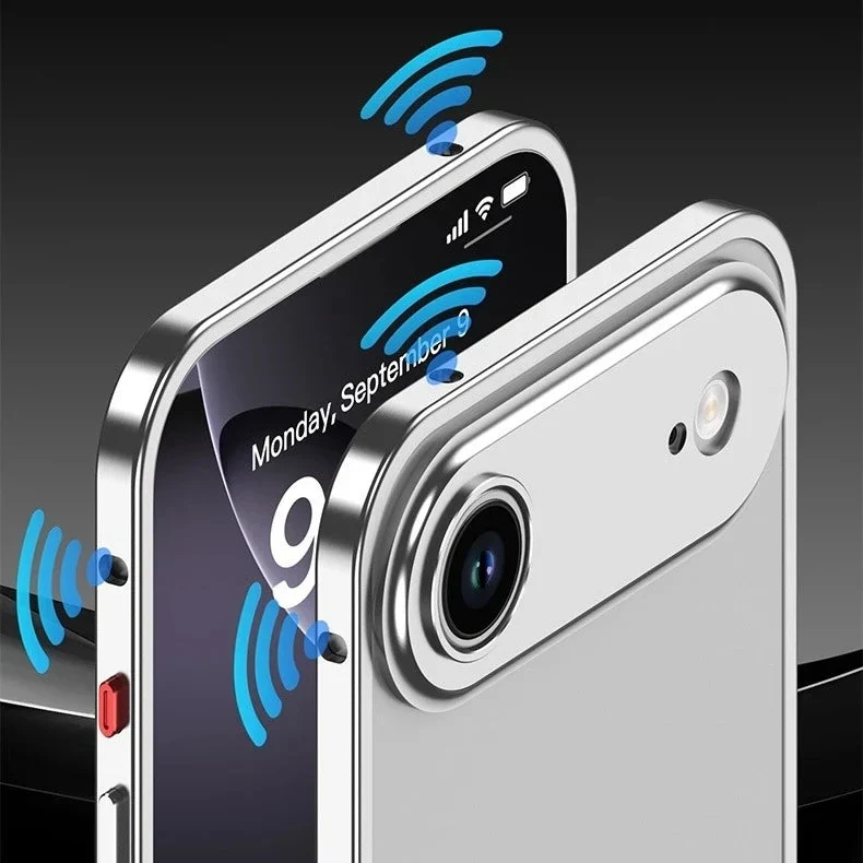 iPhone Bumper Case Aluminium met Ventilatie Camera Beschermer Schokbestendig Frame Stevige Telefoonhoes | Sansoti