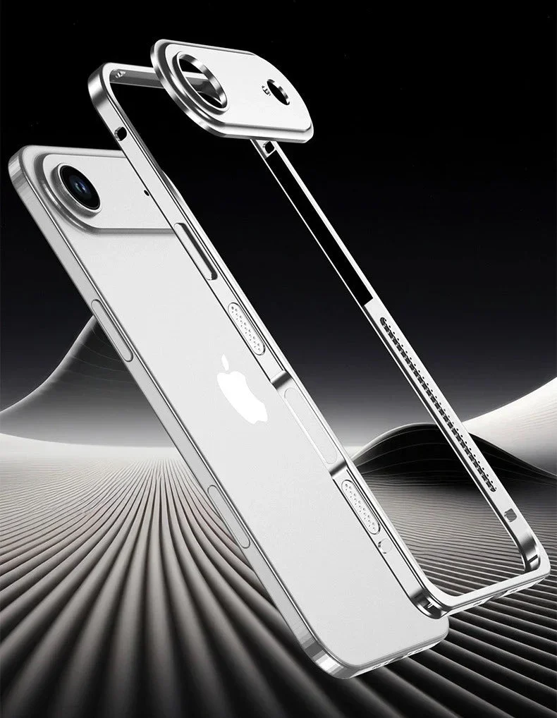 iPhone Bumper Case Aluminium met Ventilatie Camera Beschermer Schokbestendig Frame Stevige Telefoonhoes | Sansoti
