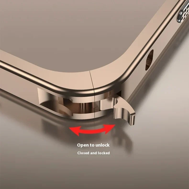 iPhone Bumper Case Aluminium met Ventilatie Camera Beschermer Schokbestendig Frame Stevige Telefoonhoes | Sansoti