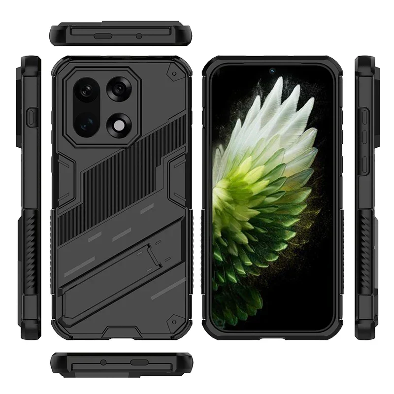 Schokbestendige Telefoonhoes met Standaard voor OnePlus 15 13 12 11 10 Nord Zwart Blauw Groen Rood Bescherming | Sansoti