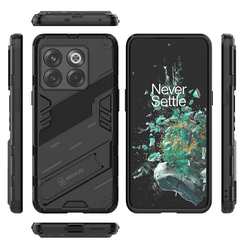 Schokbestendige Telefoonhoes met Standaard voor OnePlus 15 13 12 11 10 Nord Zwart Blauw Groen Rood Bescherming | Sansoti