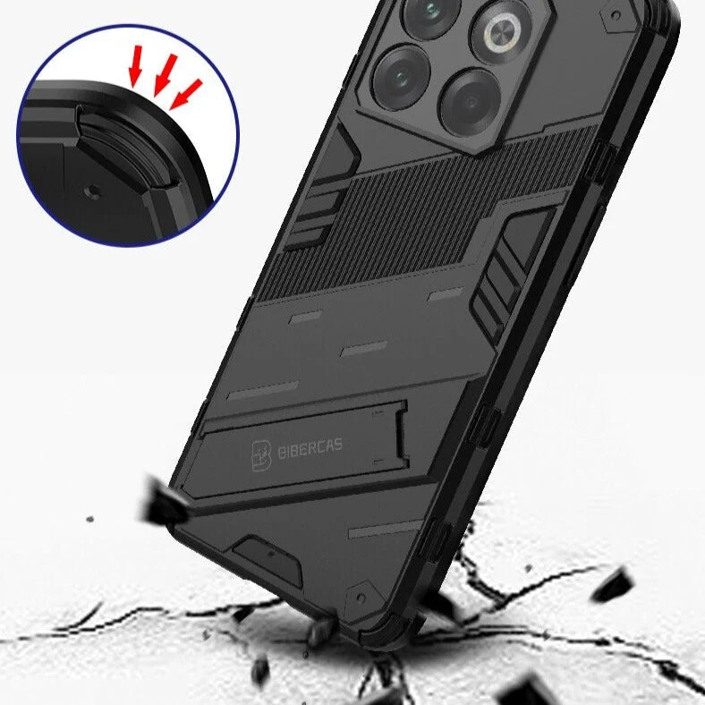 Schokbestendige Telefoonhoes met Standaard voor OnePlus 15 13 12 11 10 Nord Zwart Blauw Groen Rood Bescherming | Sansoti