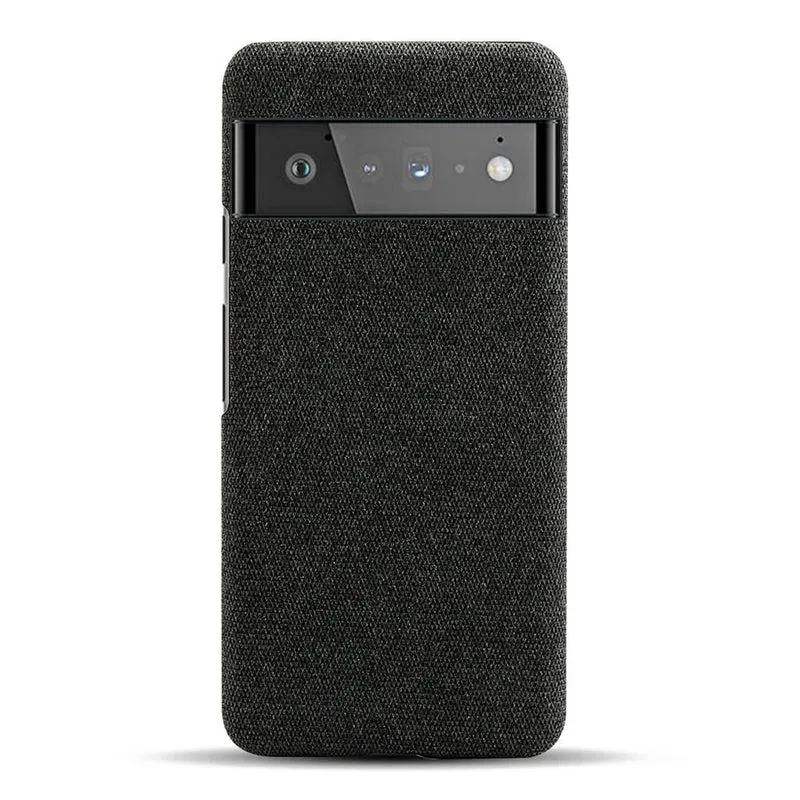 Telefoonhoesje met Stoffen Textuur voor Google Pixel 5 tot 11 Pro XL Schokbestendig Duurzaam Beschermhoes | Sansoti