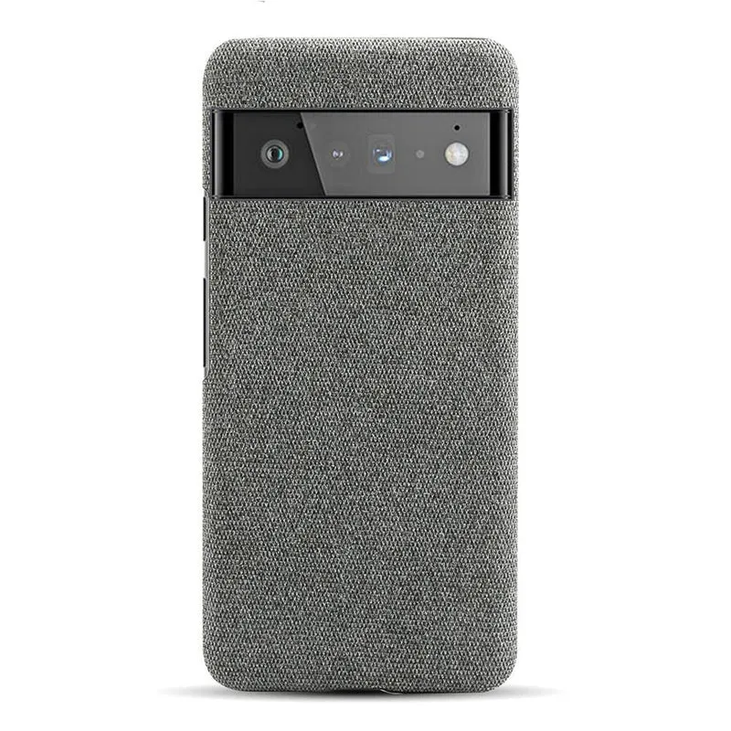 Telefoonhoesje met Stoffen Textuur voor Google Pixel 5 tot 11 Pro XL Schokbestendig Duurzaam Beschermhoes | Sansoti