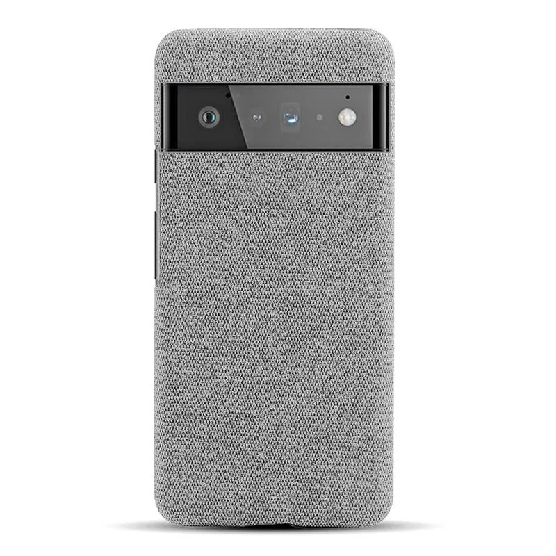 Telefoonhoesje met Stoffen Textuur voor Google Pixel 5 tot 11 Pro XL Schokbestendig Duurzaam Beschermhoes | Sansoti