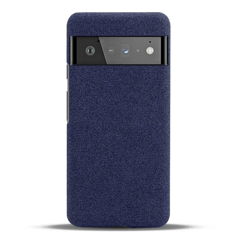 Telefoonhoesje met Stoffen Textuur voor Google Pixel 5 tot 11 Pro XL Schokbestendig Duurzaam Beschermhoes | Sansoti