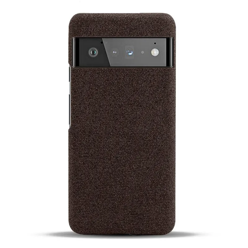 Telefoonhoesje met Stoffen Textuur voor Google Pixel 5 tot 11 Pro XL Schokbestendig Duurzaam Beschermhoes | Sansoti