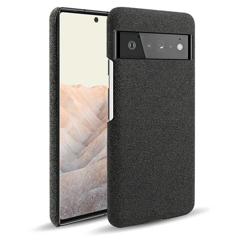 Telefoonhoesje met Stoffen Textuur voor Google Pixel 5 tot 11 Pro XL Schokbestendig Duurzaam Beschermhoes | Sansoti