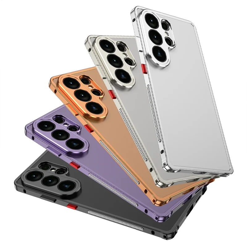 Aluminium Bumper Hoesje Samsung Galaxy Beschermframe Metalen Rand Schokbestendig Telefoonhoesje S22-S26 | Sansoti