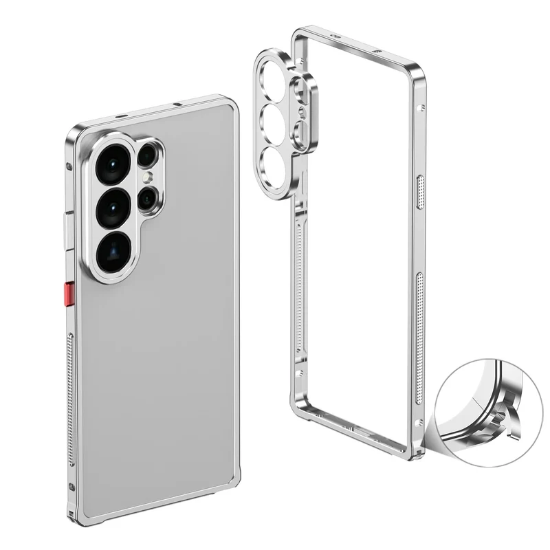 Aluminium Bumper Hoesje Samsung Galaxy Beschermframe Metalen Rand Schokbestendig Telefoonhoesje S22-S26 | Sansoti