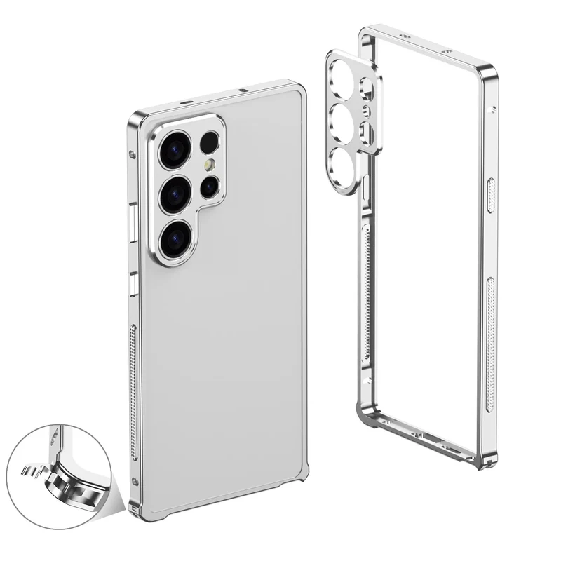 Aluminium Bumper Hoesje Samsung Galaxy Beschermframe Metalen Rand Schokbestendig Telefoonhoesje S22-S26 | Sansoti