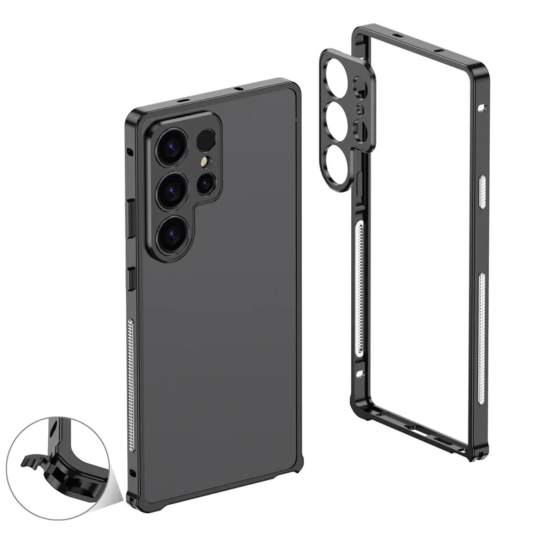 Aluminium Bumper Hoesje Samsung Galaxy Beschermframe Metalen Rand Schokbestendig Telefoonhoesje S22-S26 | Sansoti