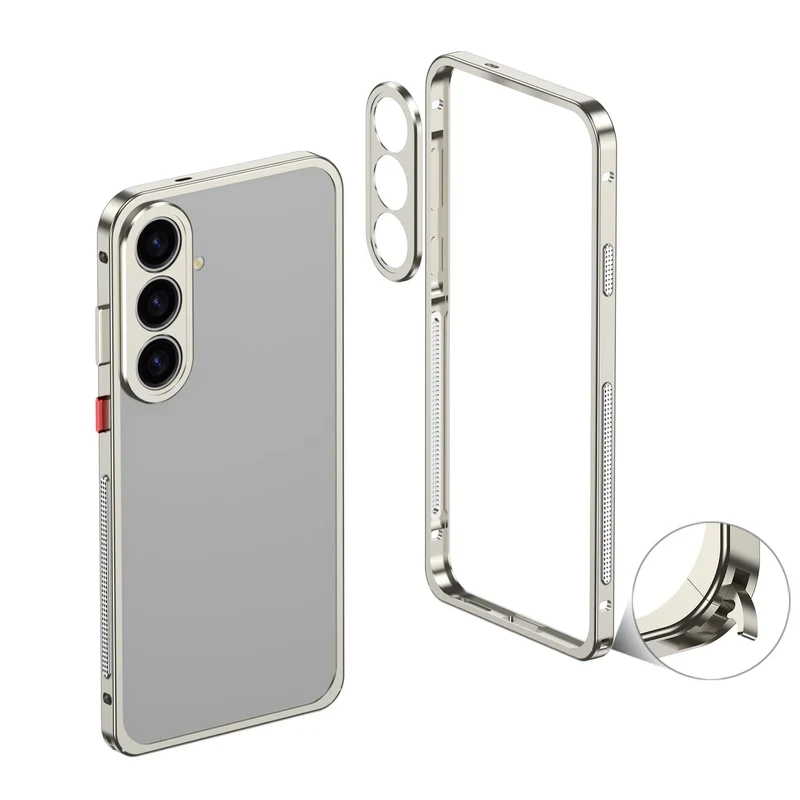 Aluminium Bumper Hoesje Samsung Galaxy Beschermframe Metalen Rand Schokbestendig Telefoonhoesje S22-S26 | Sansoti