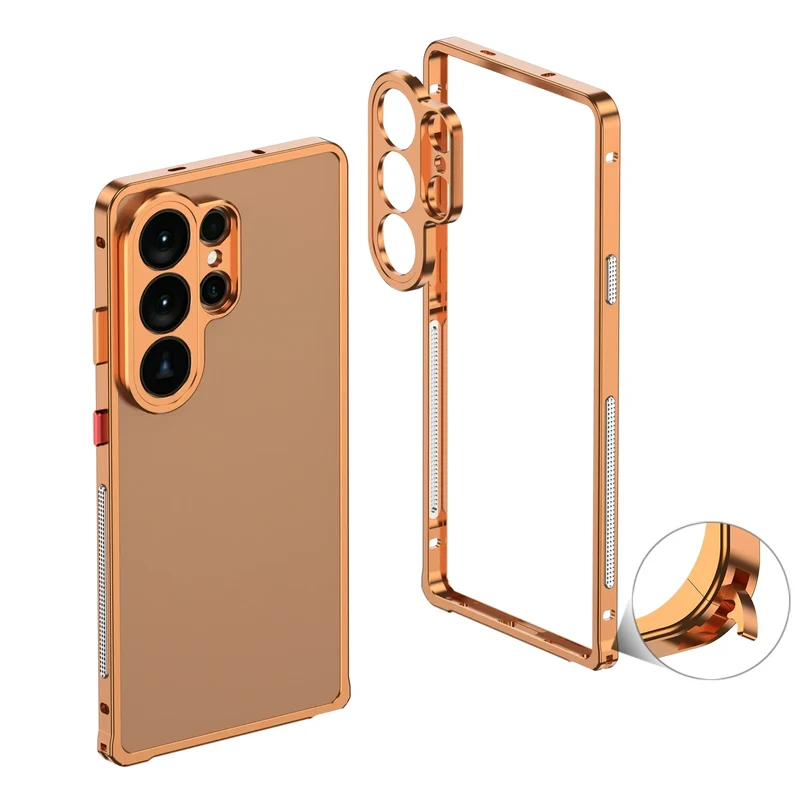 Aluminium Bumper Hoesje Samsung Galaxy Beschermframe Metalen Rand Schokbestendig Telefoonhoesje S22-S26 | Sansoti