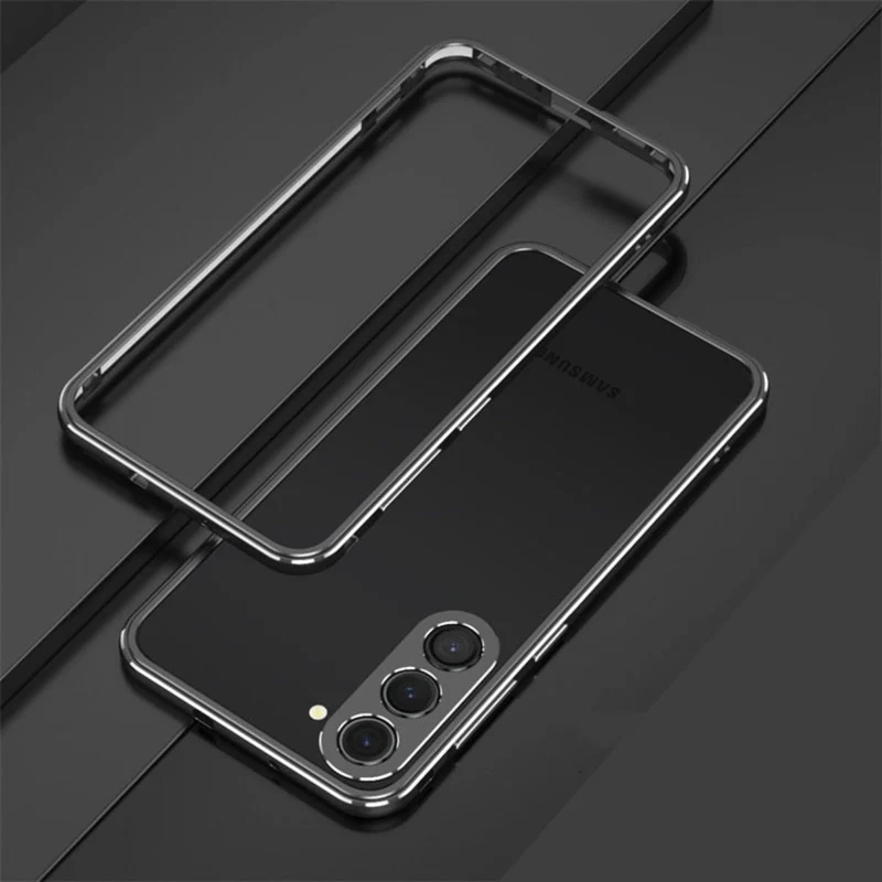 Aluminium Bumper Hoesje Samsung Galaxy Beschermframe Metalen Rand Schokbestendig Telefoonhoesje S22-S26 | Sansoti