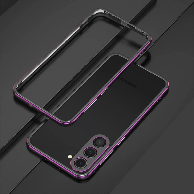 Aluminium Bumper Hoesje Samsung Galaxy Beschermframe Metalen Rand Schokbestendig Telefoonhoesje S22-S26 | Sansoti