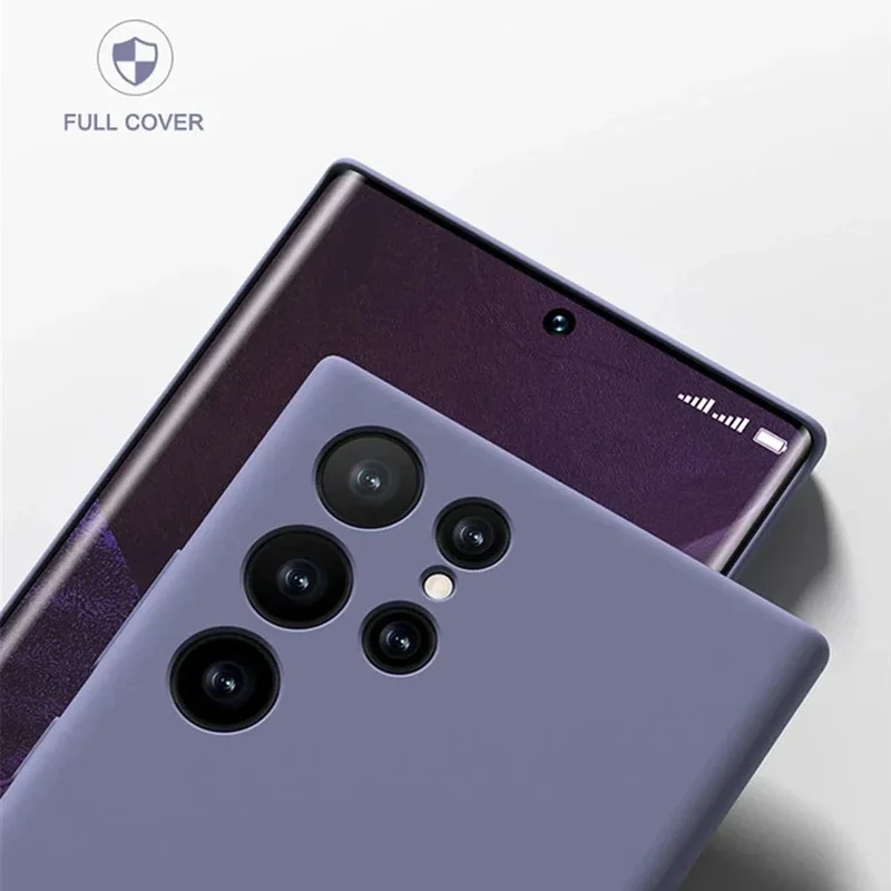 Vloeibaar Siliconen Telefoonhoesje Samsung Galaxy Slagvast Schokbestendig Beschermhoes Flexibel 20+ Kleuren | Sansoti