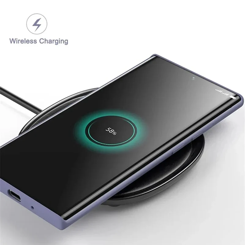 Vloeibaar Siliconen Telefoonhoesje Samsung Galaxy Slagvast Schokbestendig Beschermhoes Flexibel 20+ Kleuren | Sansoti