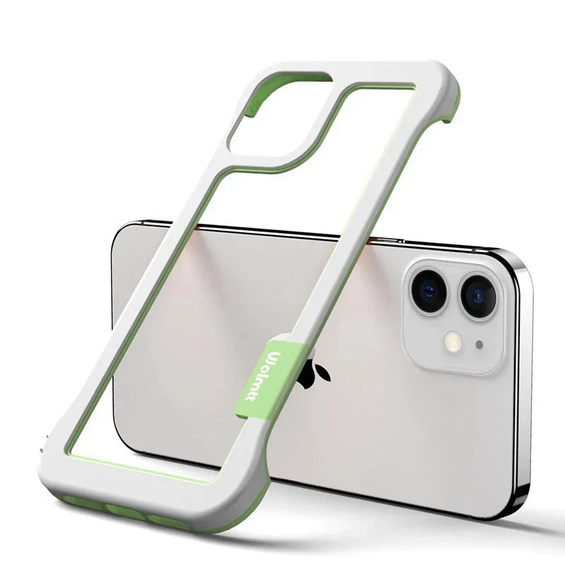 Tweekleurig Schokbestendig Bumper Telefoonhoesje voor iPhone 12 tot 17 Transparant Beschermhoes TPU Siliconen | Sansoti