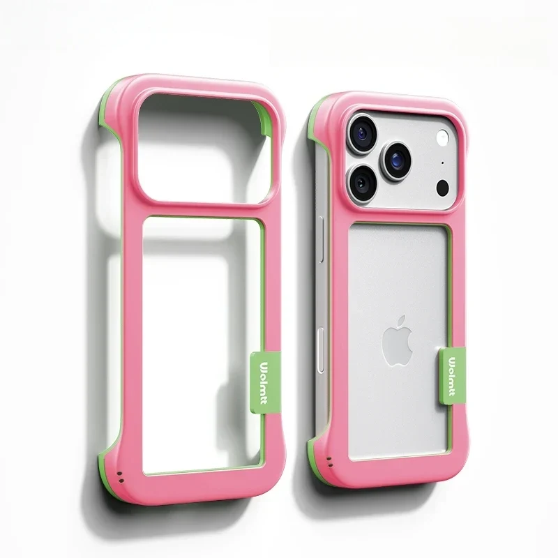 Tweekleurig Schokbestendig Bumper Telefoonhoesje voor iPhone 12 tot 17 Transparant Beschermhoes TPU Siliconen | Sansoti