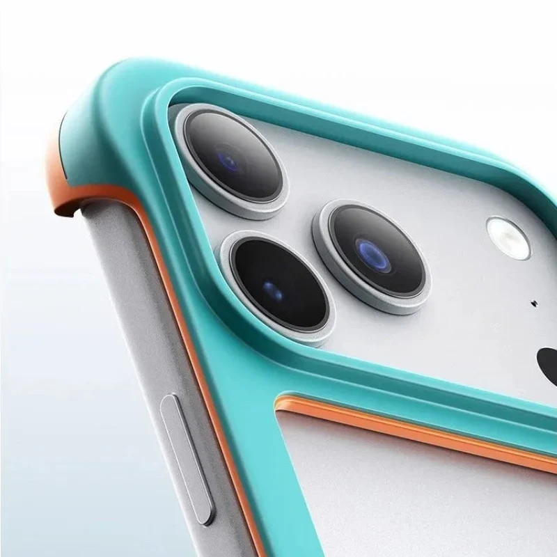 Tweekleurig Schokbestendig Bumper Telefoonhoesje voor iPhone 12 tot 17 Transparant Beschermhoes TPU Siliconen | Sansoti
