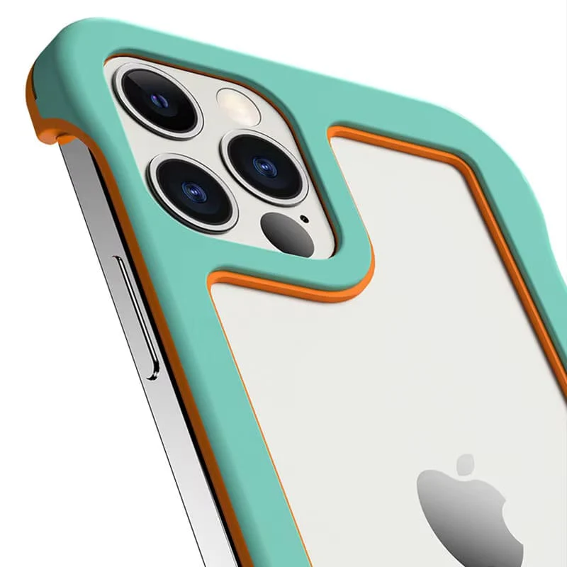 Tweekleurig Schokbestendig Bumper Telefoonhoesje voor iPhone 12 tot 17 Transparant Beschermhoes TPU Siliconen | Sansoti