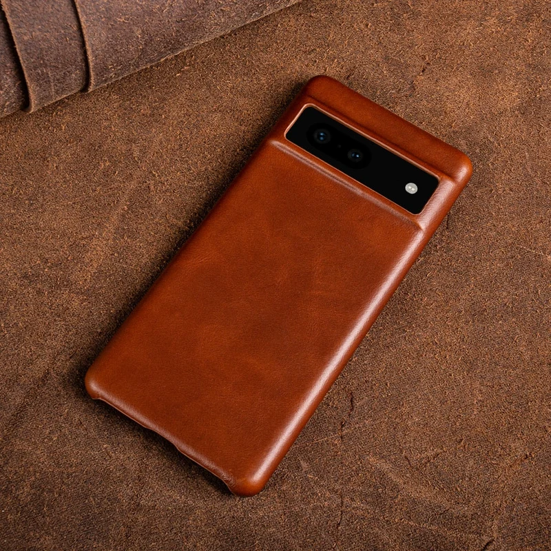 Lederen Telefoonhoesje Google Pixel Volnerf Wax-Afwerking Schokbestendig Beschermhoes Diverse Kleuren | Sansoti