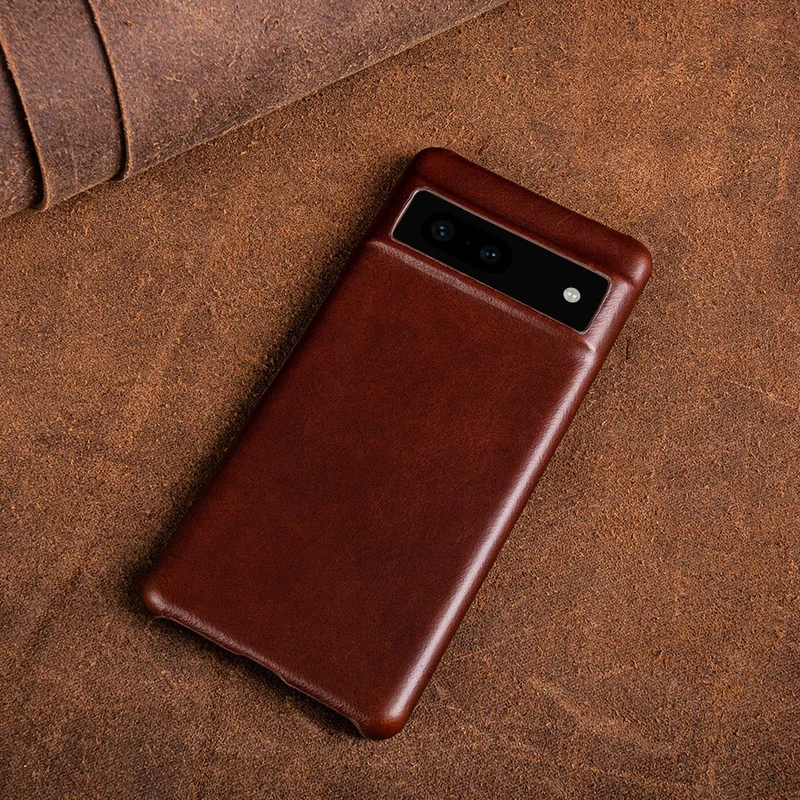 Lederen Telefoonhoesje Google Pixel Volnerf Wax-Afwerking Schokbestendig Beschermhoes Diverse Kleuren | Sansoti