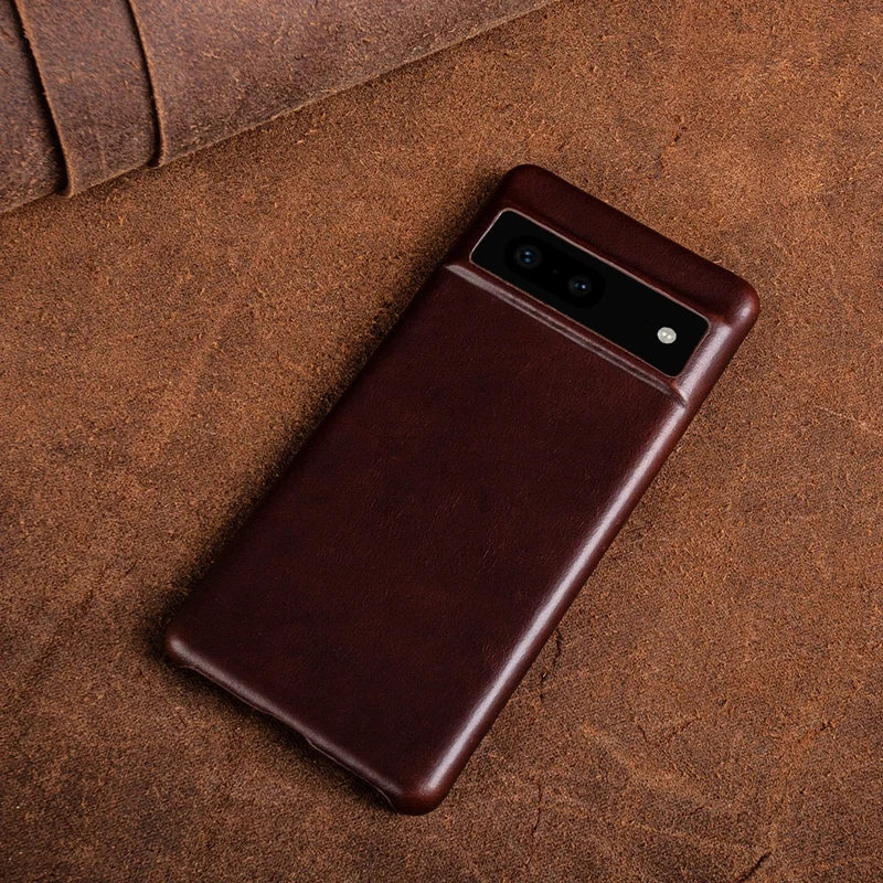 Lederen Telefoonhoesje Google Pixel Volnerf Wax-Afwerking Schokbestendig Beschermhoes Diverse Kleuren | Sansoti