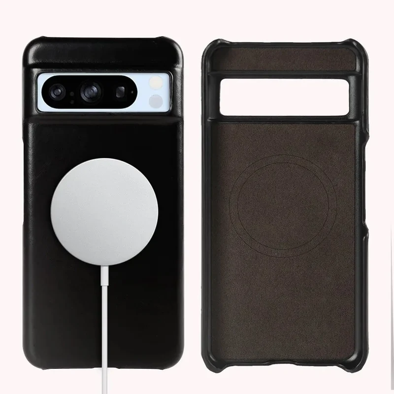 Lederen Telefoonhoesje Google Pixel Volnerf Wax-Afwerking Schokbestendig Beschermhoes Diverse Kleuren | Sansoti
