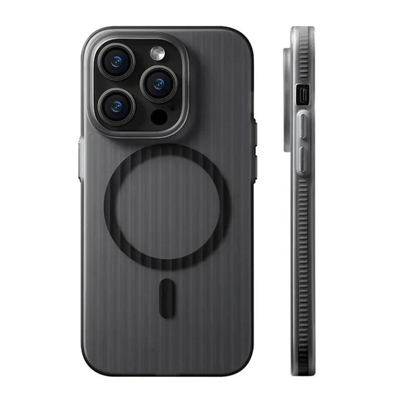 Antislip iPhone Hoesje Geribbeld TPU Beschermhoes Schokbestendig 12 13 14 15 16 17 Pro Max Air Precisie | Sansoti